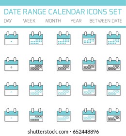 Date Range Icon Images Stock Photos Vectors Shutterstock