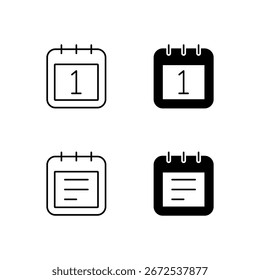 Coleção de Ícones de Data e Programação em Estilo Sólido e de Linha