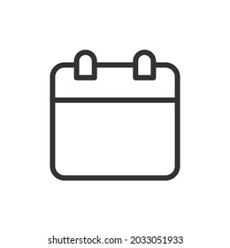 Date thin line icon. Symbol in trendy outline style. Premium design for web and apps. Perfect for UI. 