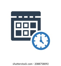 Datum-Uhrzeit-Symbol - Kalender-Symbol