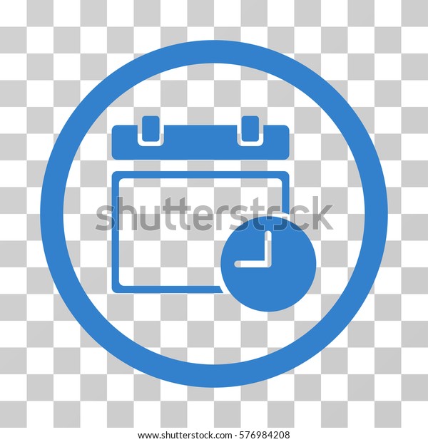 Date Time Rounded Icon Vector Illustration Stock Vector (Royalty Free ...