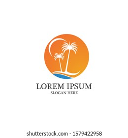 Date tree icon vector illustration logo template