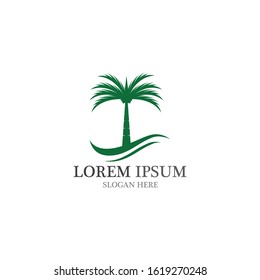 Date tree icon vector illustration logo template