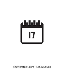 Plantilla de logotipo de ilustración vectorial de icono de árbol de fecha