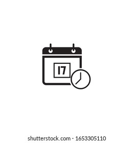 Vektorillustration-Logo-Vorlage für das Datumsbaum-Symbol