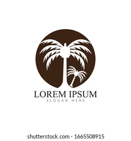 Date tree icon vector illustration logo template