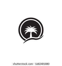 Date tree icon vector illustration logo template
