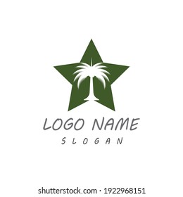 Date tree icon vector illustration logo template