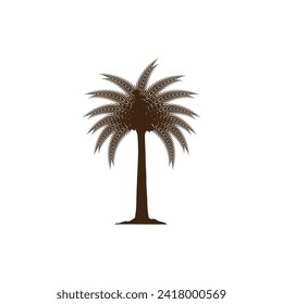 Date tree icon vector illustration logo template