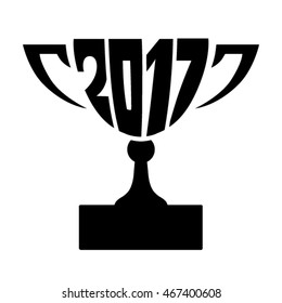 Date two thousand seventeenth year inscribed in form of winner cup, prize for Games, World and regional championships, international sports, dance, music competitions and various other competitions