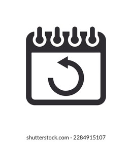 date update related icon isolated on background