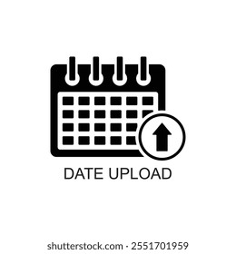 date upload icon , calender icon