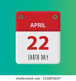 Date Vector Background Cartoon Art Wallpaper Holiday April Month Icon Event Element Happy Earth Day