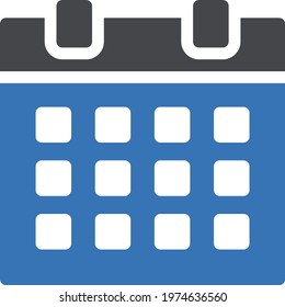 date vector glyph color icon