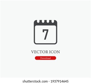 Date vector icon.  Editable stroke. Linear style sign for use on web design and mobile apps, logo. Symbol illustration. Pixel vector graphics - Vector