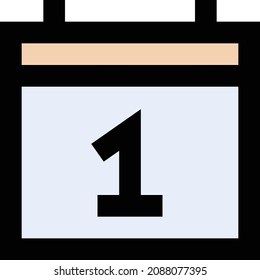 date vector illustration isolated on a transparent background. stroke vector icons for concept or web graphics.