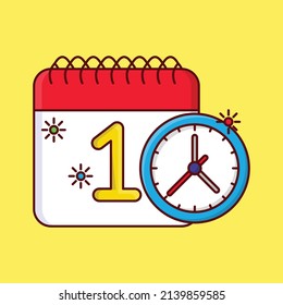 date Vector illustration on a transparent background.Premium quality symmbols. vector line flat  icon for concept and graphic design.