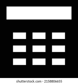 Ilustración vectorial de fecha en un fondo transparente.Símbolos de calidad premium.Icono vectorial glifos para el concepto y el diseño gráfico. 
