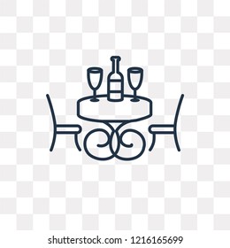 Date vector outline icon isolated on transparent background, high quality linear Date transparency concept can be used web and mobile
