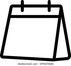 date vector thin line icon