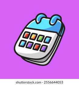 Datebook Doodle Vector Cartoon Illustration