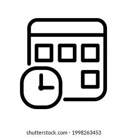 Dateline Icon, Line Vector graphics