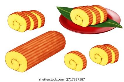 Datemaki é um prato de ovos que é uma parte essencial da cozinha japonesa de Ano Novo, Osechi.