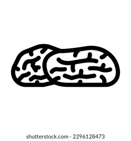 dates dried fruit line icon vector. dates dried fruit sign. isolated contour symbol black illustration