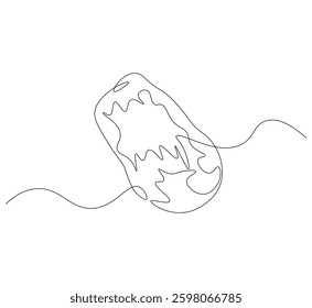 Dates fruit continuous line. Continuous one line drawing of sweet dates. Tropical arabic fruit concept. single line drawing
