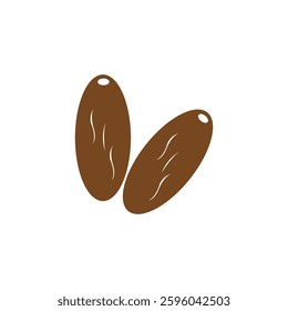 Dates fruit icon vector illustration design