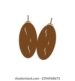 Dates fruit icon vector illustration design