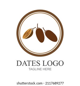 Diseños del logotipo de Fruit Dates, plantilla del logotipo de Fruta Árabe