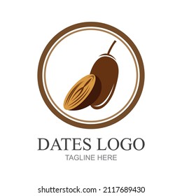 Diseños del logotipo de Fruit Dates, plantilla del logotipo de Fruta Árabe