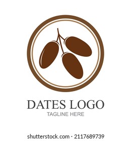 Dates Fruit logo designs, Arabian Fruit logo template