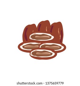 Dates Fruit Logo Vector