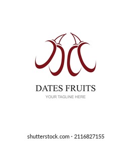 Dates Fruits for creating brand products Design vector illustration