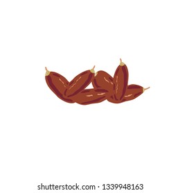 Dates Fruits Logo Vector