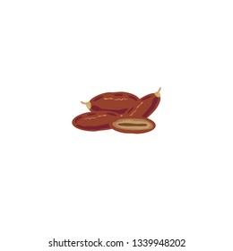 Dates Fruits Logo Vector