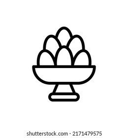 Icono de fechas. Diseño De Estilo De Arte De Línea Aislado En Fondo Blanco