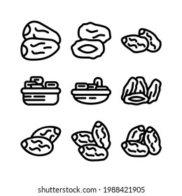 dates icon or logo isolated sign symbol vector illustration - Collection of high quality black style vector icons
