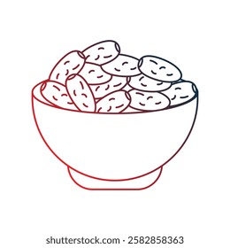 dates icon with white background vector stock illustration
