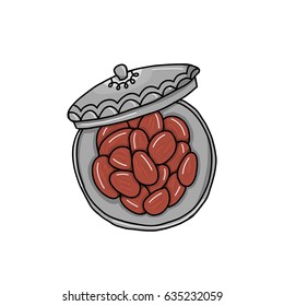 Dates on a Plate. Dates are traditionally eaten during Iftar or breaking the fast in Islam religion.