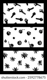 Dates pattern background for premium product design. Vector seamless template. Dried date fruit background. Organic dates — hand drawn pencil drawings for fabric ornament, textile decoration