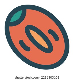 dates of ramadan month fill icon set