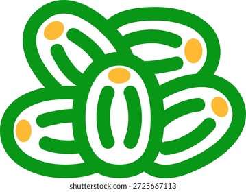 Diseño de icono de estilo duotono de árbol de fechas