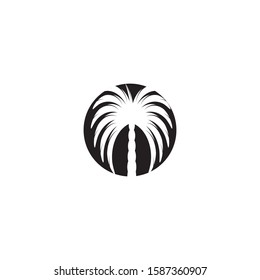 Dates Tree icon Vector Illustration design Logo template