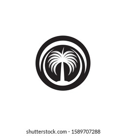 Dates Tree icon Vector Illustration design Logo template