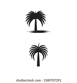 Dates Tree icon Vector Illustration design Logo template