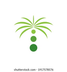 Dates Tree logo design vector