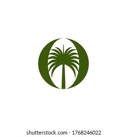 Dates tree  Logo Template vector symbol nature